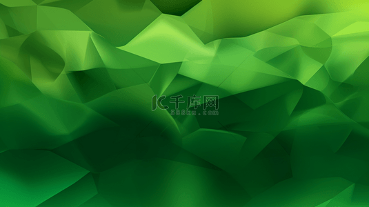 绿几何背景图片_绿三角形抽象背景
