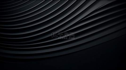 抽象光滑的黑色工作室背景，用于产品展示横幅模板。