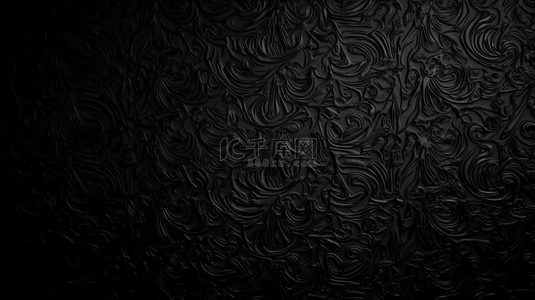 纸质材质背景图片_光滑的黑色纸质纹理背景。