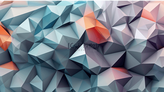 时尚几何色彩背景图片_抽象的灰色几何形状背景。