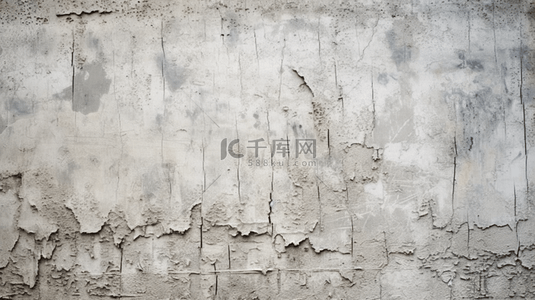 具体墙，露出白色混凝土纹理和裂纹细节。
