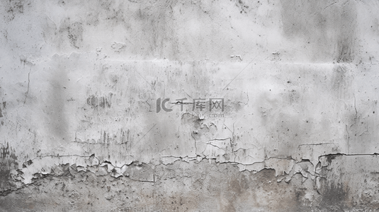 白色水泥灰泥墙面纹理背景，磨砂质感白色壁纸。