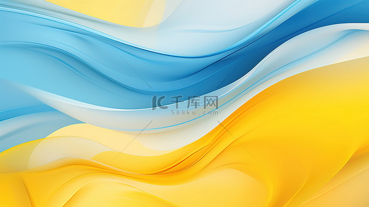 黄蓝色线条抽象背景15
