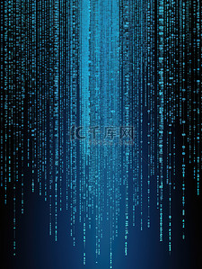 科技背景图片_计算机代码明亮的纯蓝色背景5