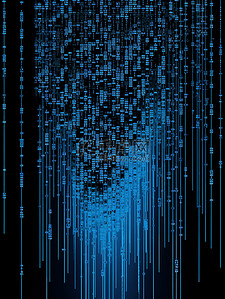 计算机代码明亮的纯蓝色背景11
