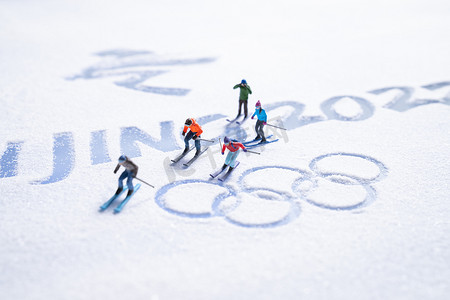 形象概念摄影照片_奥运滑雪