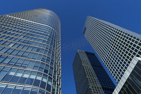 北京旅游图片摄影照片_仰视城市建筑楼群