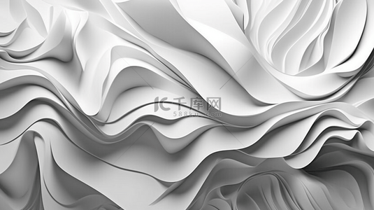 液态抽象几何背景图片_白色几何现代背景液态色彩设计