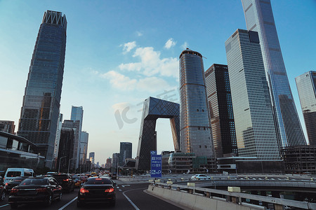 北京首都风景摄影照片_北京国贸CBD