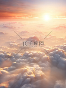 浪漫云层背景图片_天空云朵日落浪漫的场景2