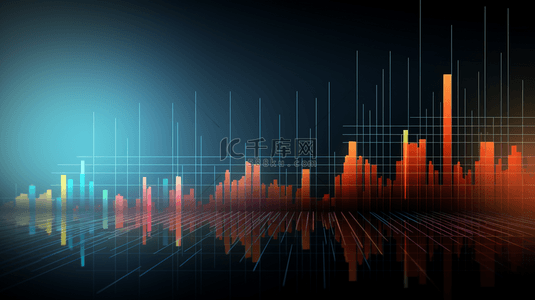 柱状分析图背景图片_彩色柱状图商务数据分析背景21