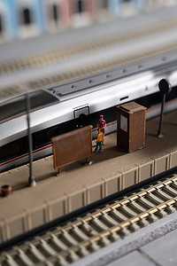 高铁火车摄影照片_高铁模型