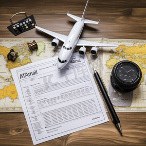地图指南针摄影照片_旅行保险交通或航空概念