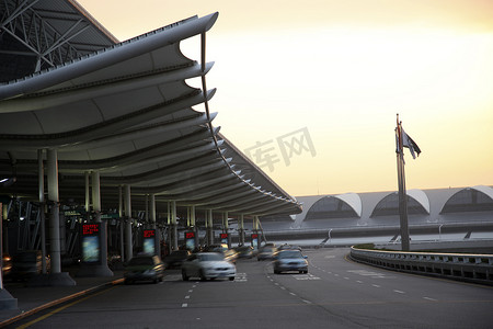 广州白云旅游摄影照片_广东省广州飞机场