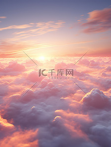天空云朵日落浪漫的场景15
