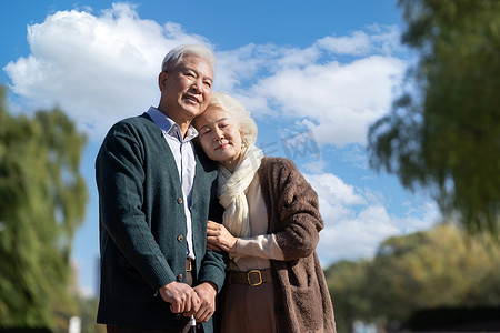 幸福的老年夫妇