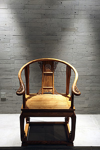 椅子阴影摄影照片_中式椅子