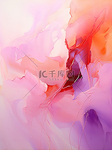 清新暖色背景背景图片_粉红色黄色紫色的调色板油画质感背景11