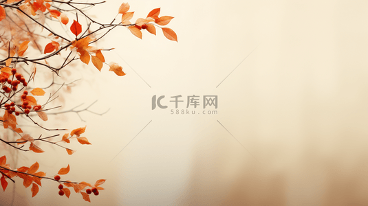 秋天背景图片_秋季自然枫叶简约纹理背景6