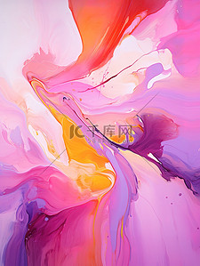 清新暖色背景背景图片_粉红色黄色紫色的调色板油画质感背景3