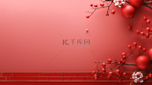 中国新年春节简约装饰背景10