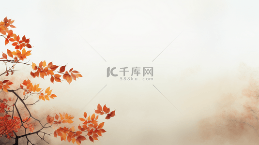 秋季自然枫叶简约纹理背景2