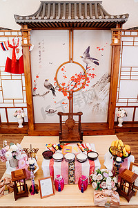 装饰韩国的传统节日Doljanchi 。阿桑迪算命.