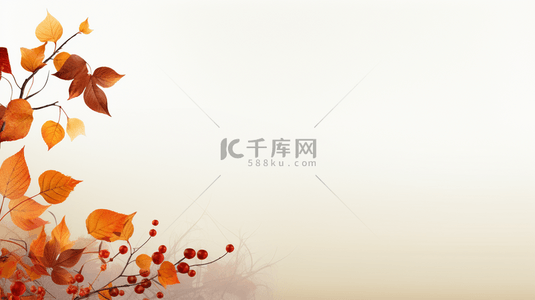 秋季自然枫叶简约纹理背景29