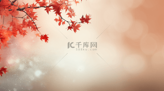 秋季自然枫叶简约纹理背景5