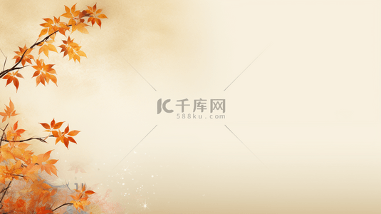 秋季自然枫叶简约纹理背景15