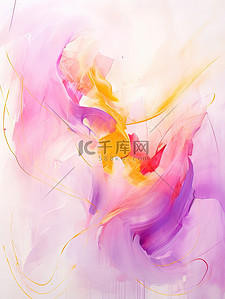 紫色油画背景背景图片_粉红色黄色紫色的调色板油画质感背景4