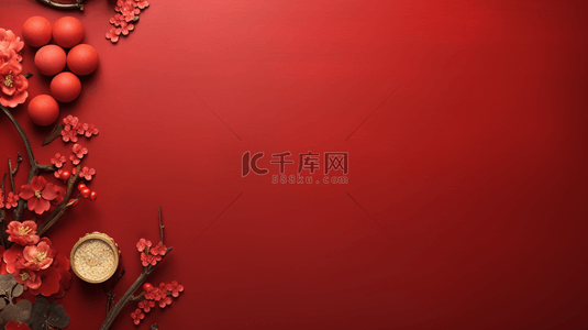 春节简约边框背景图片_中国新年春节简约装饰背景36