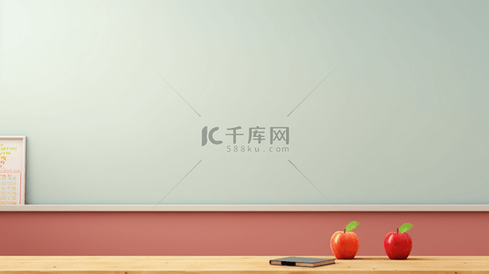 水果背景图片_彩色开学季学习桌面简约背景1