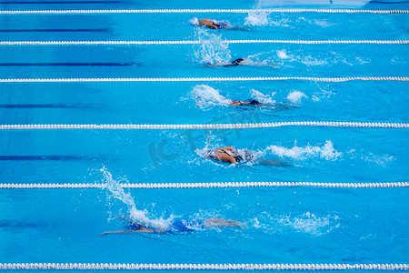 游泳比赛摄影照片_游泳比赛