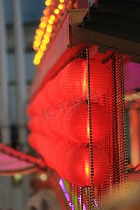 中国农历新年的传统红灯笼