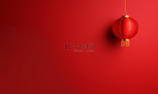 红色简约大气新年春节节日背景