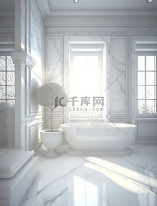 浴室背景图片_优雅的大理石浴室家居背景18