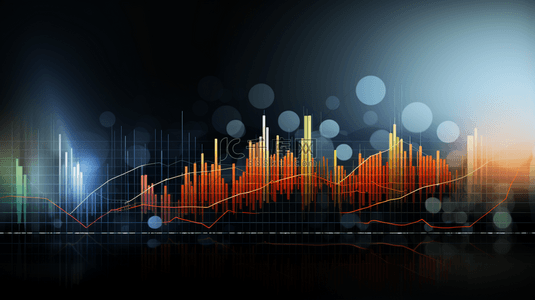 彩色商务金融数据分析背景图1