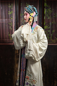 中国古典传统摄影照片_京剧演员戏曲表演