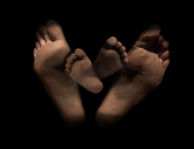 创意产生摄影照片_山脚下有父亲与子女上黑色辩识产生的背景，为快乐的父亲节创意概念