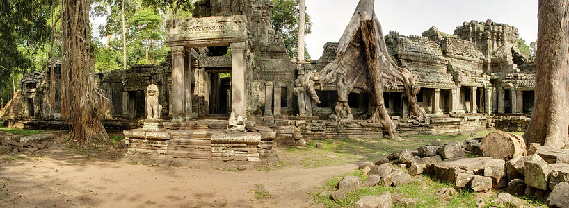 柏卡恩寺在柬埔寨吴哥窟