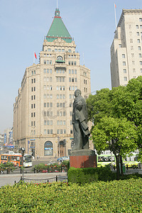 上海外滩陈毅雕像