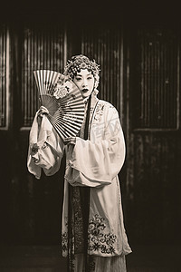 中国古典传统摄影照片_京剧演员戏曲表演