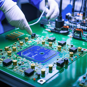 实验室高科技工厂PCB上电子元器件的质量控制
