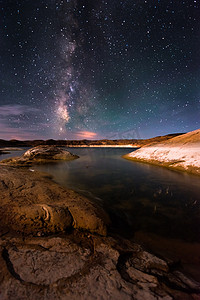 银河鲍威尔湖犹他州
