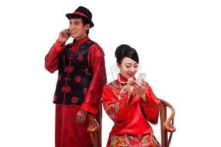中式婚礼情侣