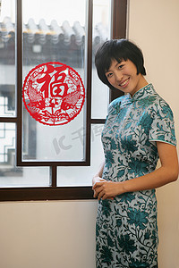 中国中年女人肖像