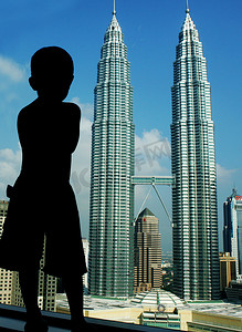 双子塔图片摄影照片_马来西亚双子塔