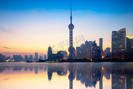 上海ppt摄影照片_上海城市天际线