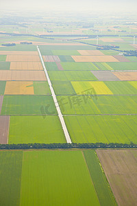 从上面荷兰。在农业景观的鸟瞰图